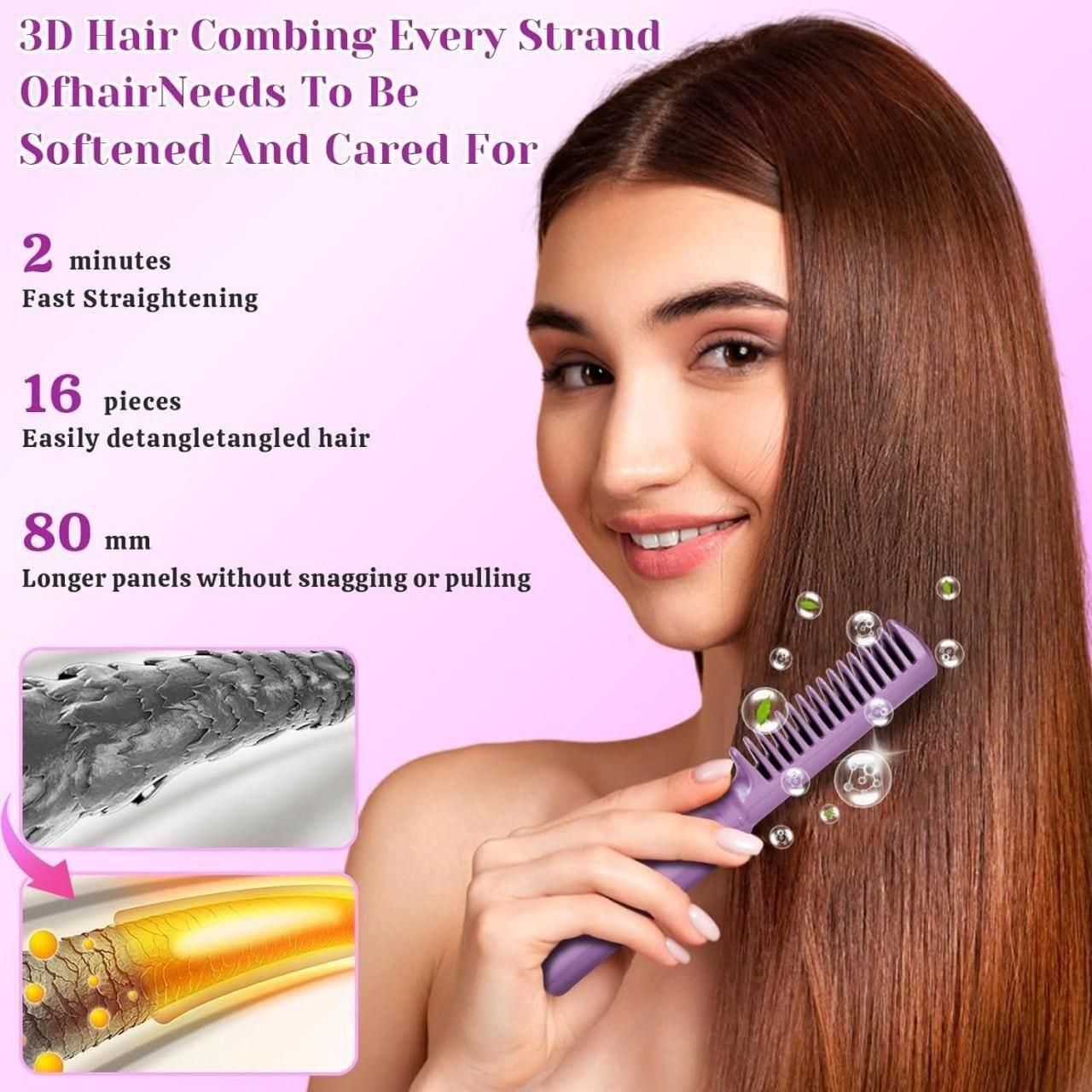 Portable Rechargeable Hair Straightener Comb - Mayurama