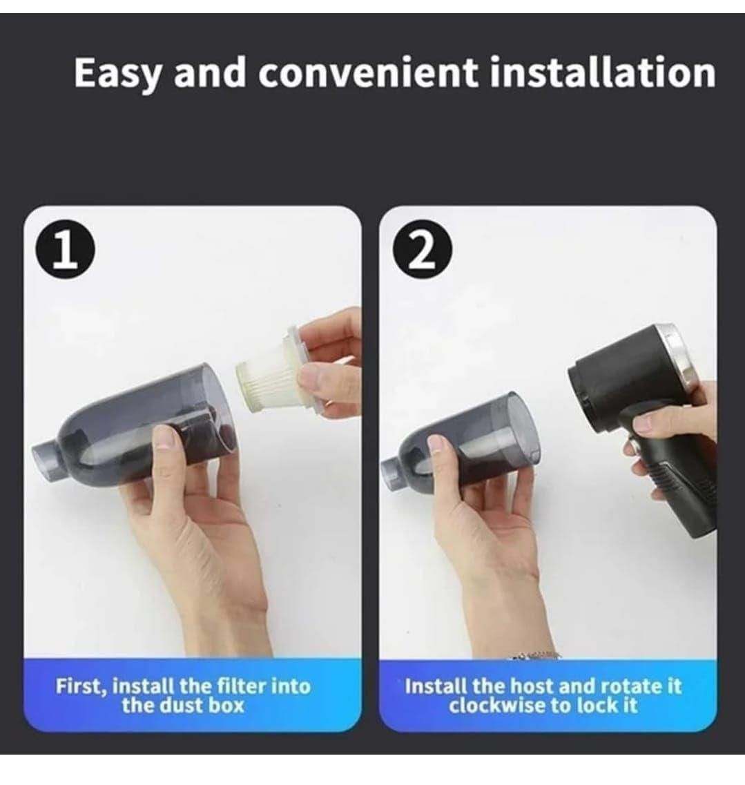 3-in-1 Portable Vacuum & Air Duster Cleaner