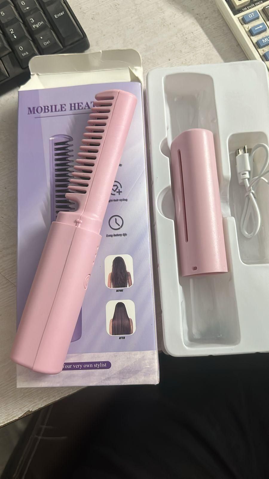 Portable Rechargeable Hair Straightener Comb - Mayurama